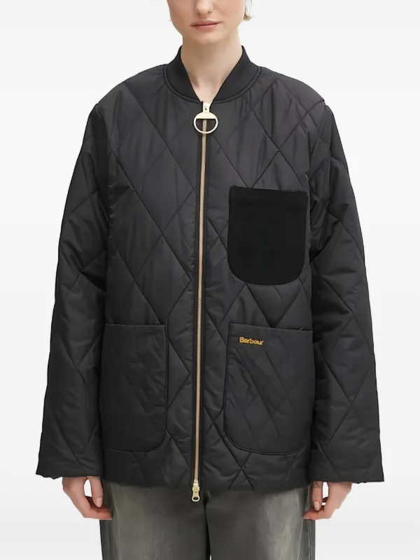 バブアー　キルティングジャケット　ブラック　サイズＬ Barbour キルティング ジャケット | ブラック | FARFETCH JP