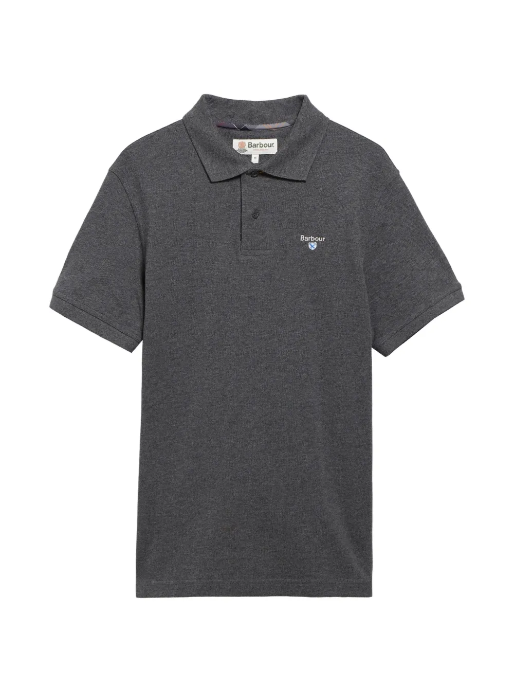 Barbour Poloshirt mit Logo-Stickerei - Grau