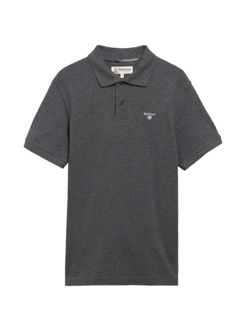 Barbour playera tipo polo con logo bordado