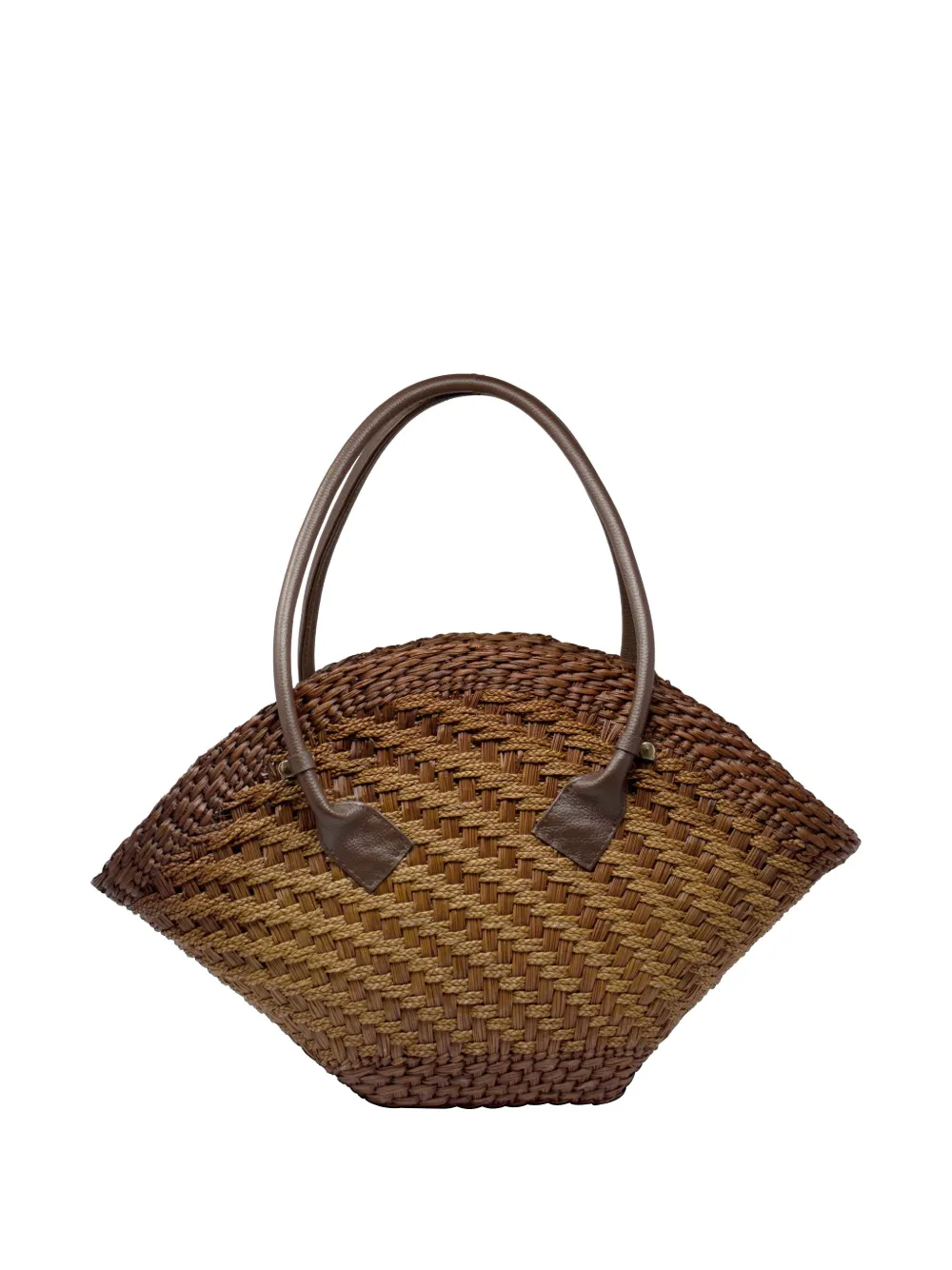 Sensi Studio thick weave shoulder bag - Marrone