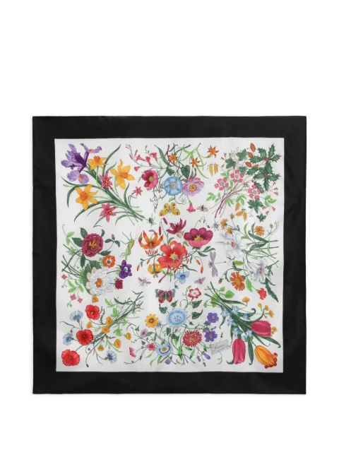 Gucci Flora silk twill scarf