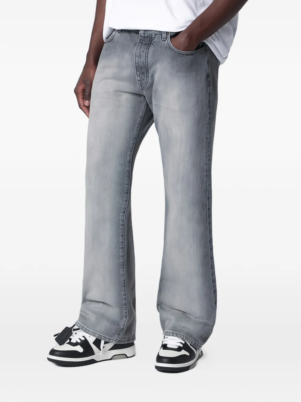 Off-White Diag ruimvallende jeans Grijs