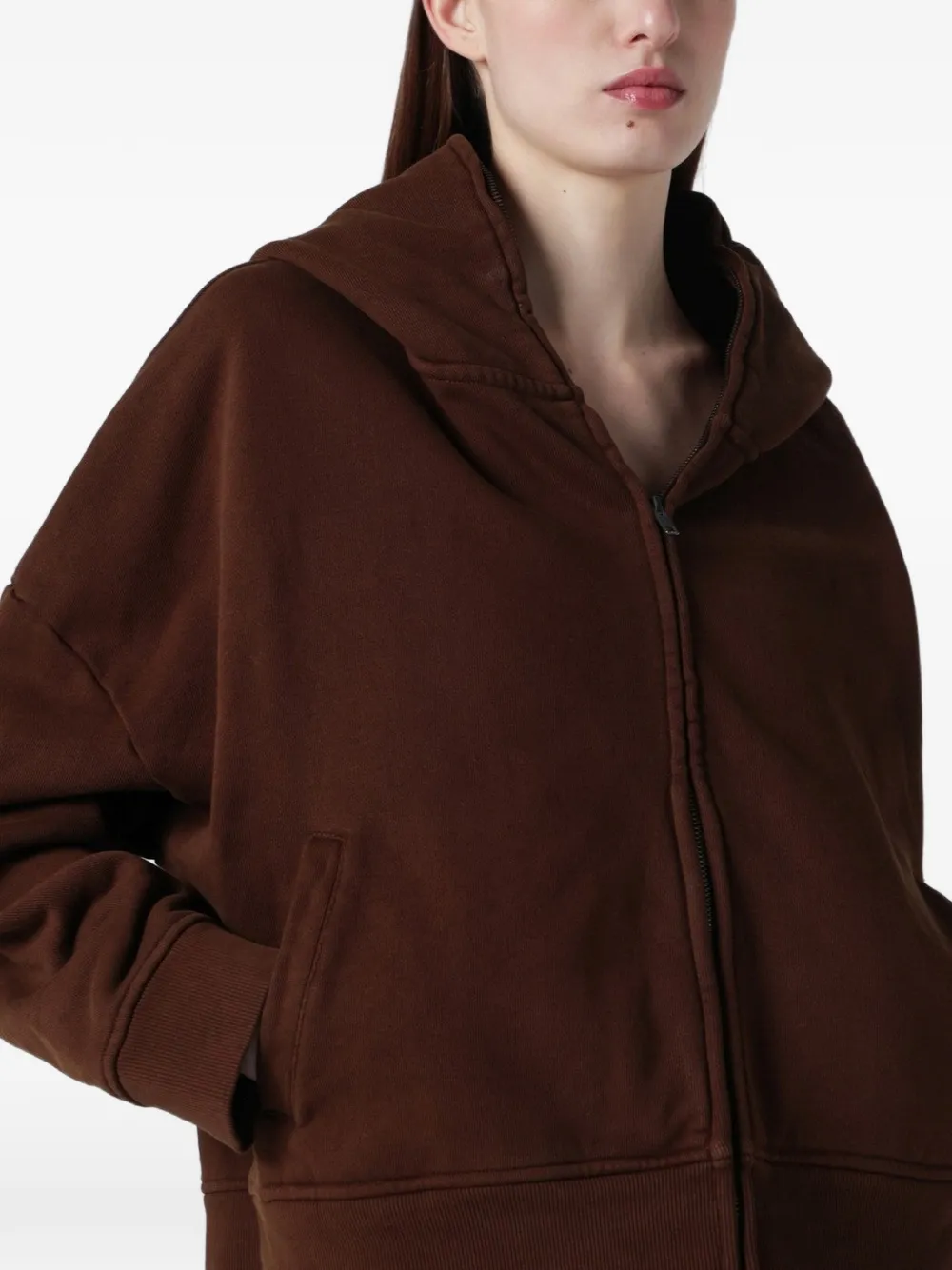 ENTIRE STUDIOS Eternal hoodie met rits Bruin
