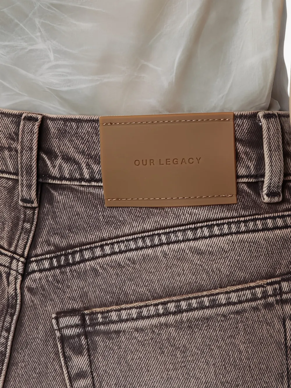 OUR LEGACY Jeans met knopen Bruin