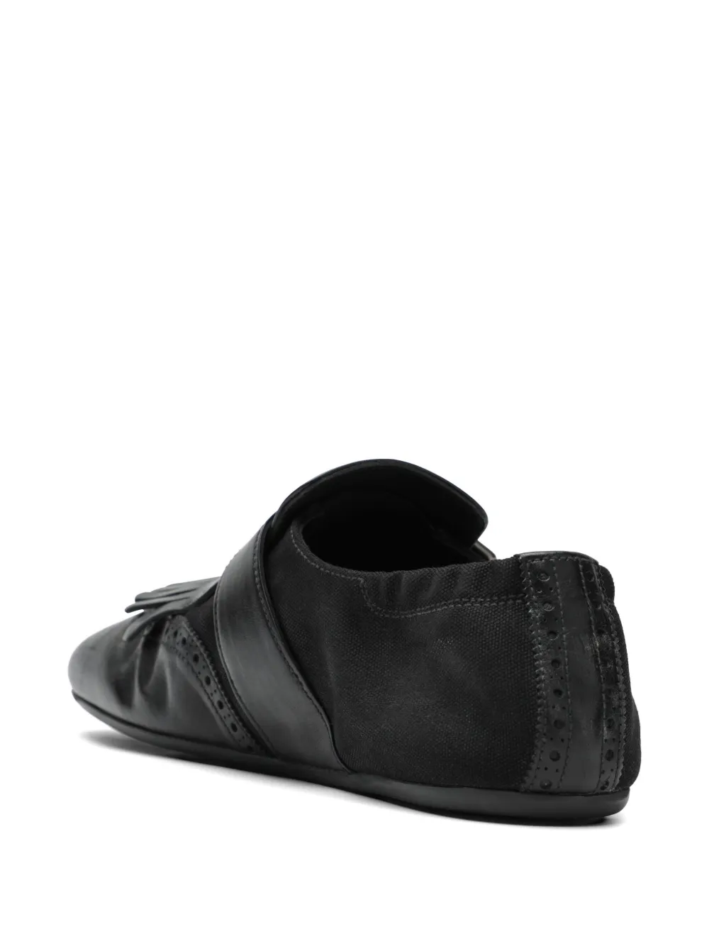 Prada Shuffle fringed loafers Zwart