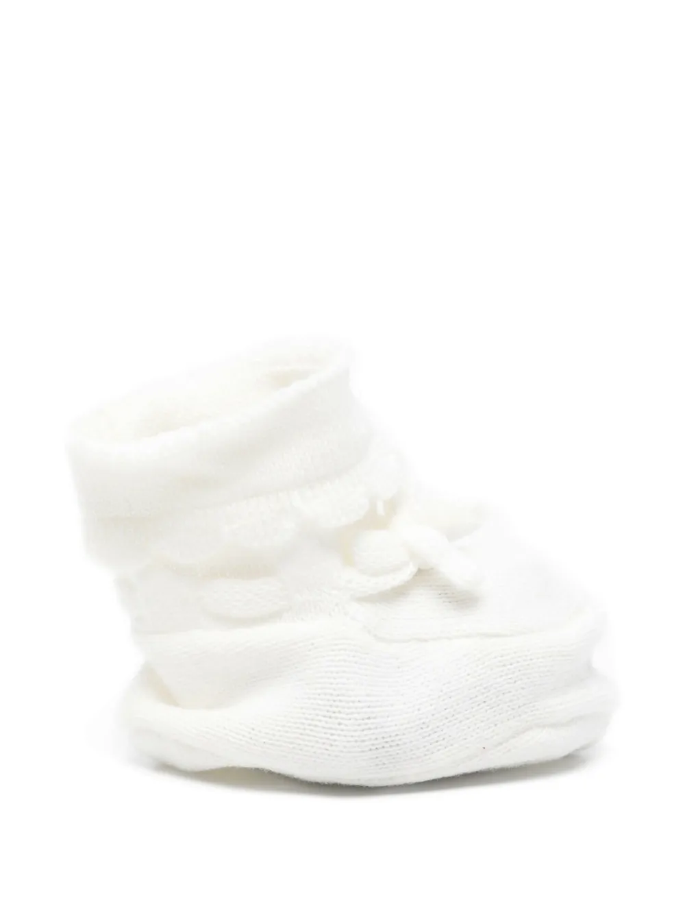 Tartine Et Chocolat ruffled bow-detail socks - Bianco