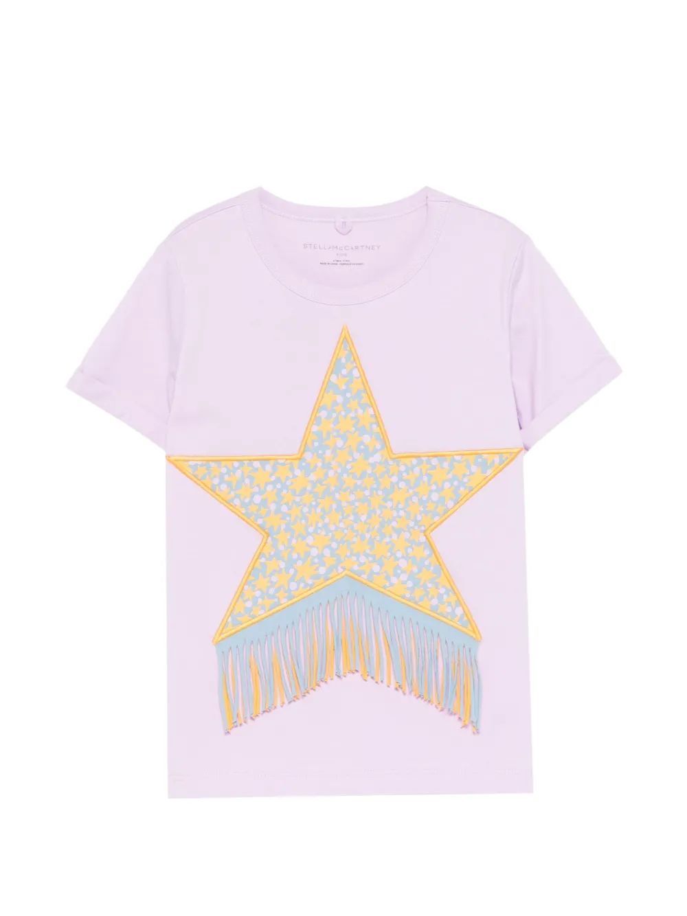 Stella McCartney Kids star fringed T-shirt - Viola