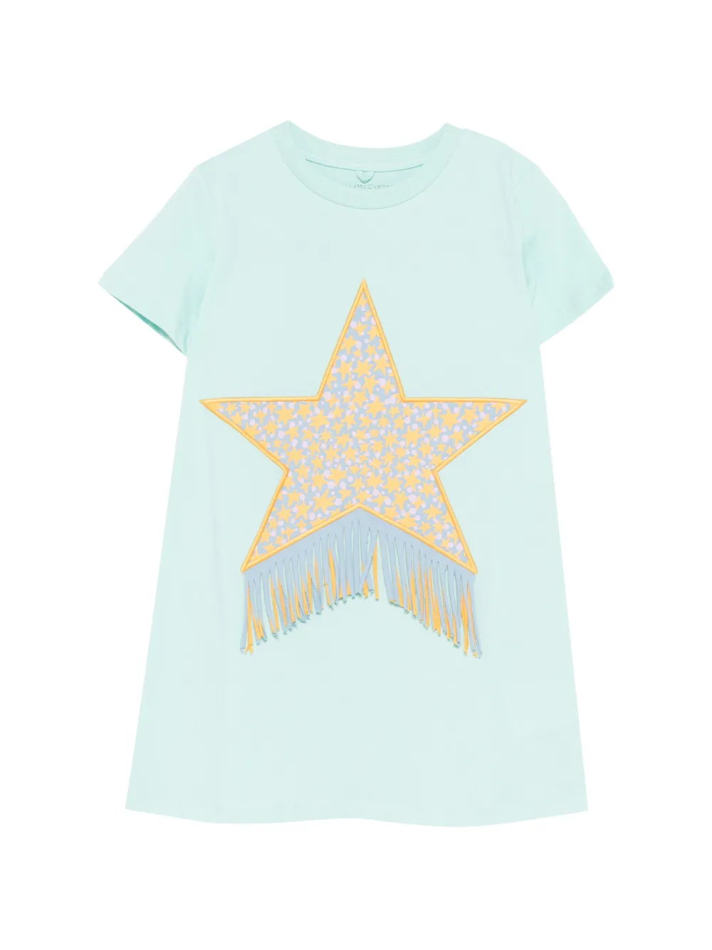 Stella McCartney Kids star-fringed dress - Blu