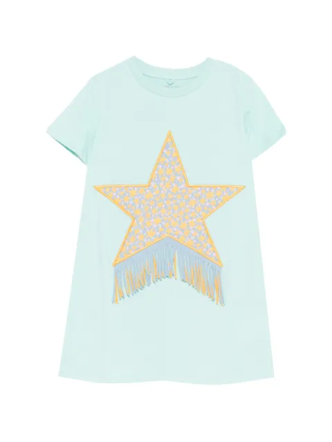 Stella McCartney Kids vestido con flecos de estrella