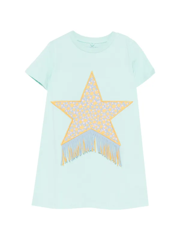 Stella McCartney Kids スターフリンジ ワンピース | ブルー | FARFETCH JP