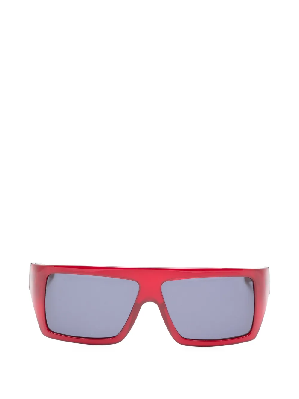 Gianfranco Ferré Pre-Owned Occhiali da sole rettangolari anni 2000 - Rosso