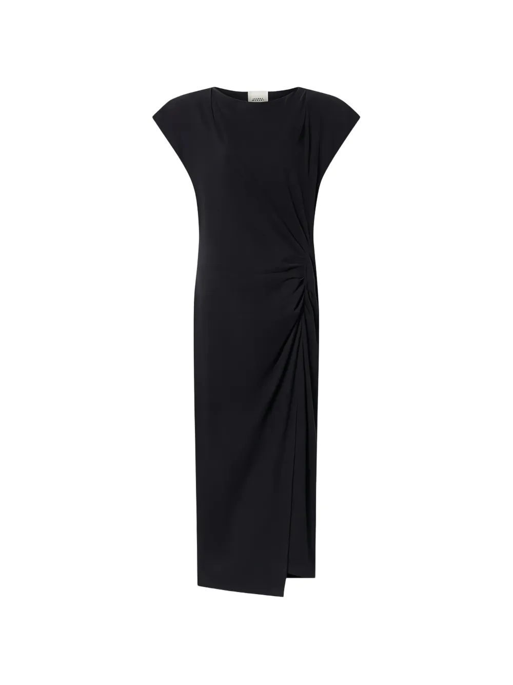 ISABEL MARANT Nadela gathered split maxi dress - Nero
