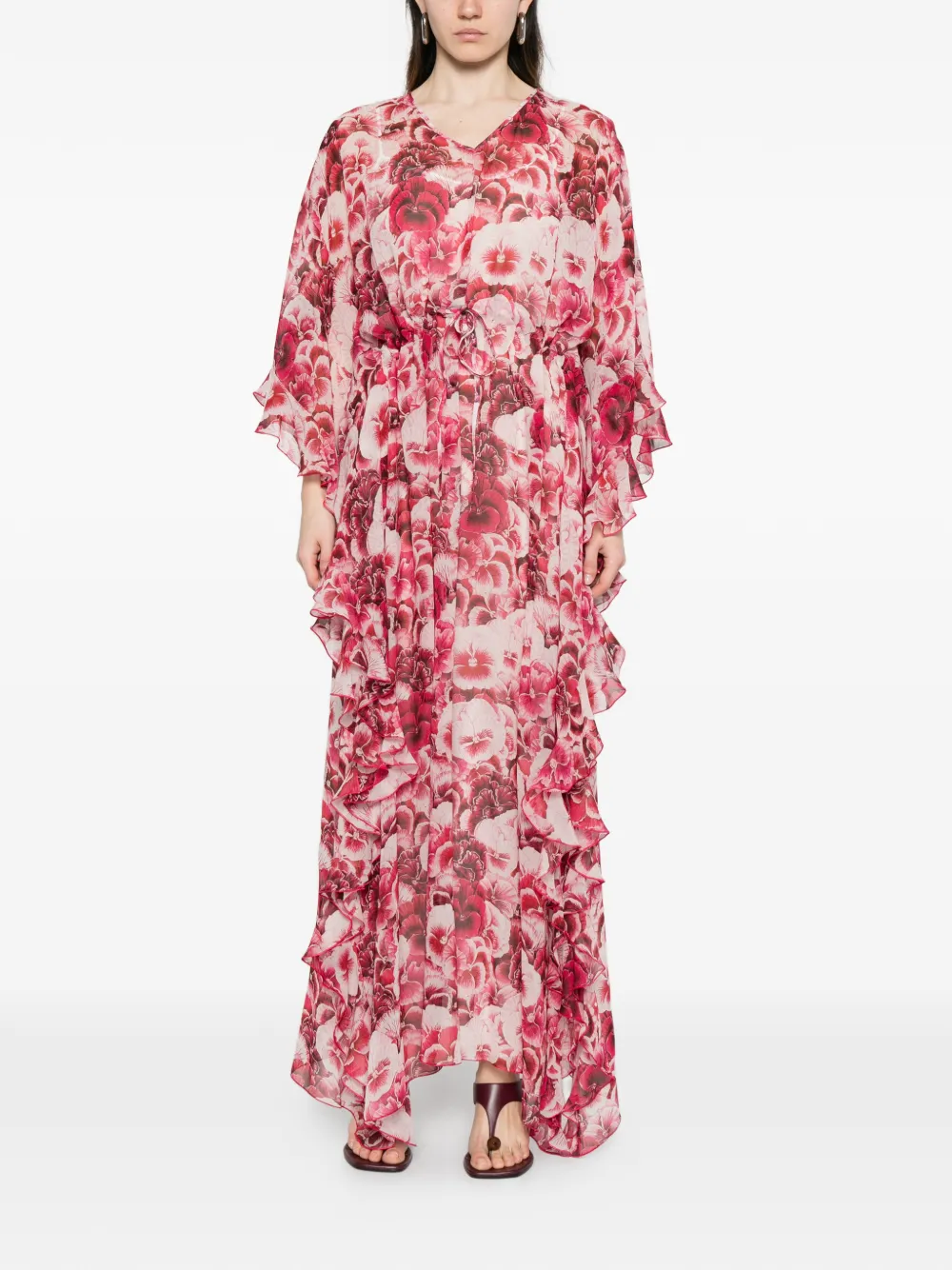 Floral-Pattern Maxi Dress