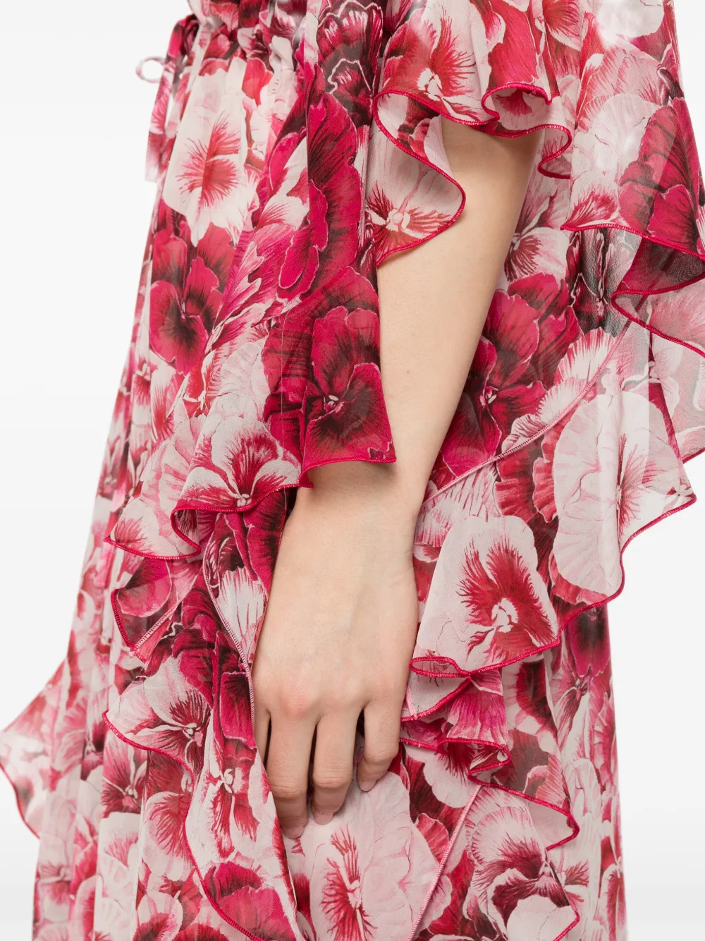 Floral-Pattern Maxi Dress
