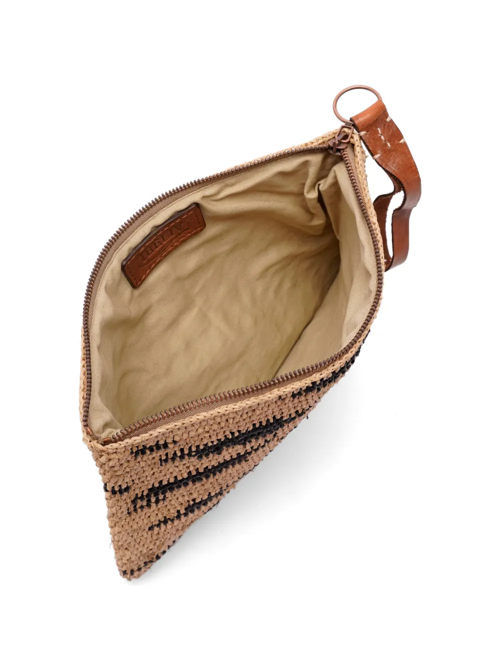 Zebra Raffia Clutch