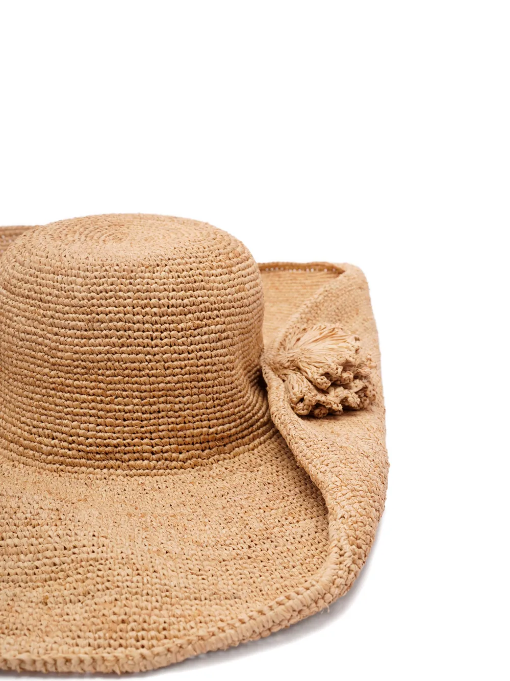  Ibeliv Raffia Tassel Hat - Neutrals 