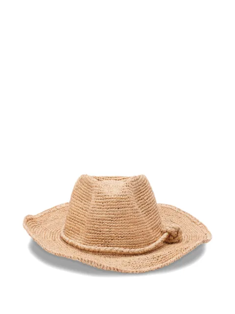 IBELIV knotted raffia hat