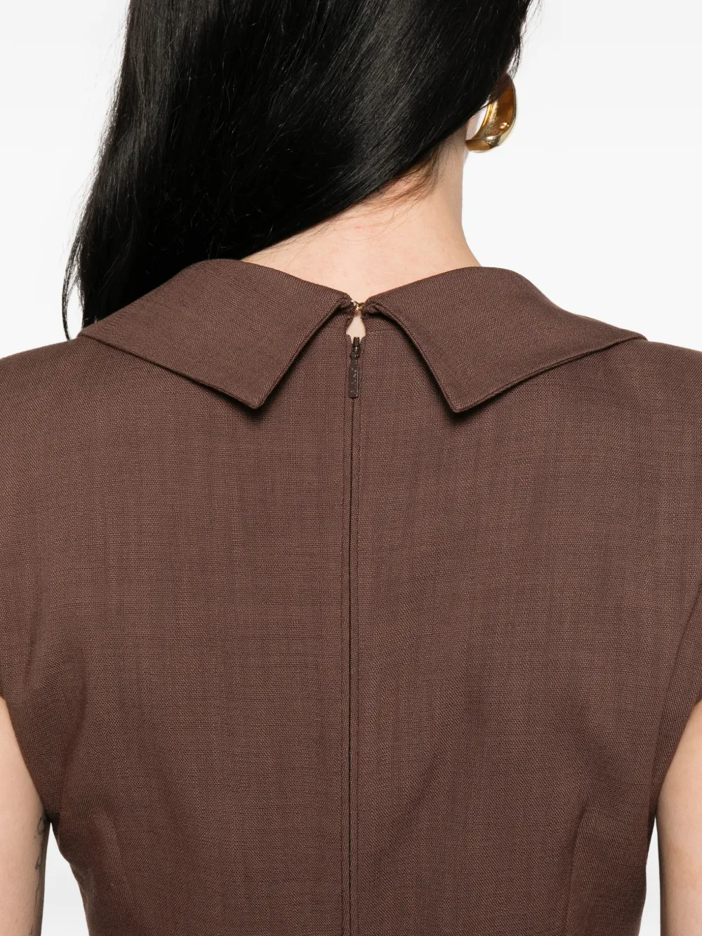PINKO Midi-wikkeljurk met ceintuur Bruin