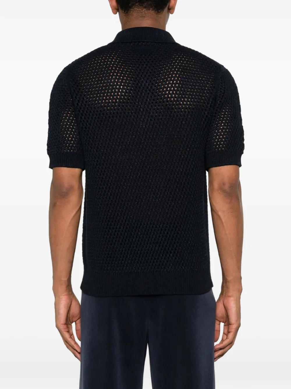 Prada Gebreid poloshirt Blauw