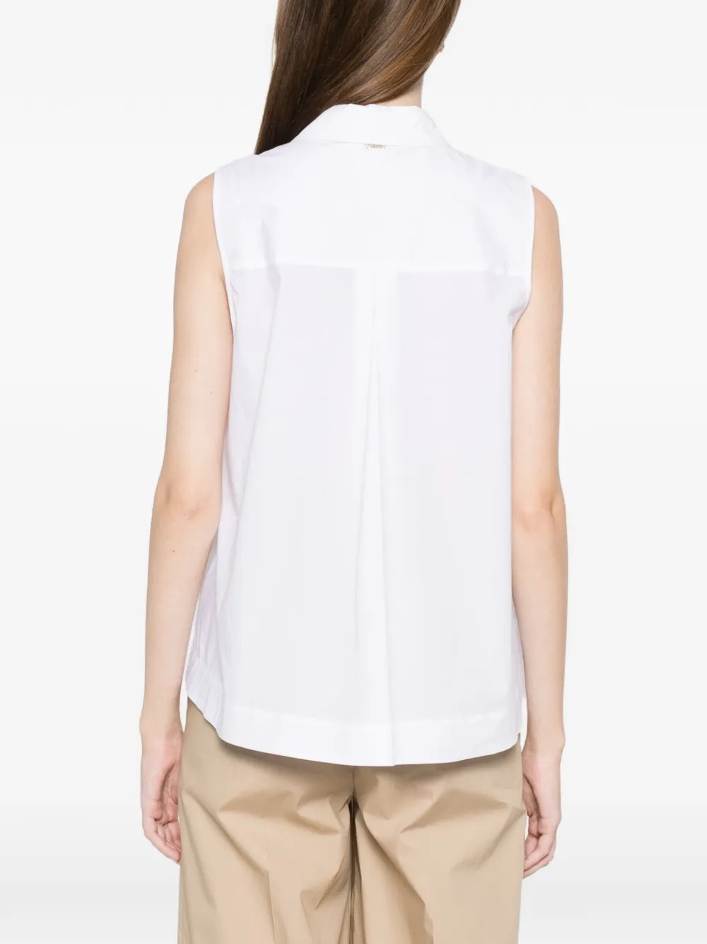 TWINSET Popeline blouse met zakken Wit