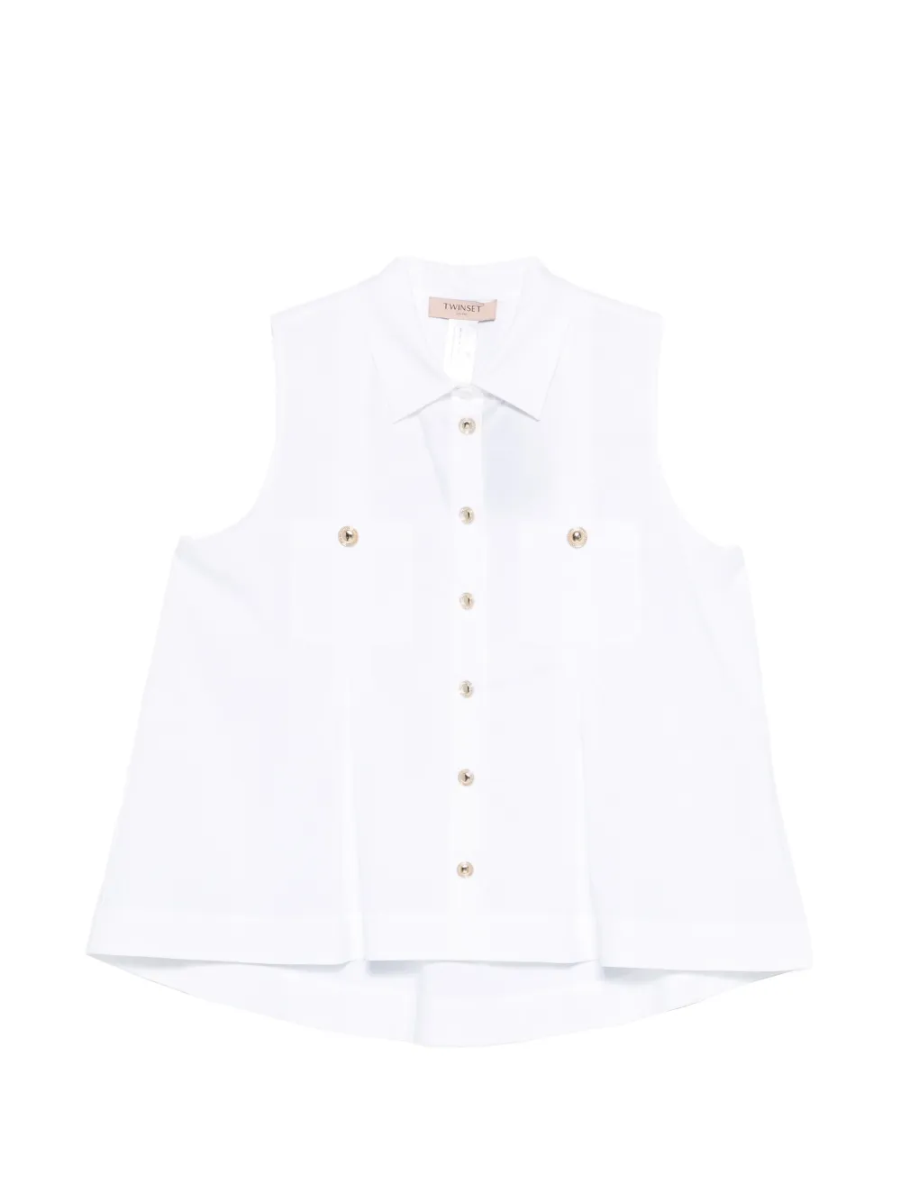 TWINSET chest-pocket shirt - Bianco