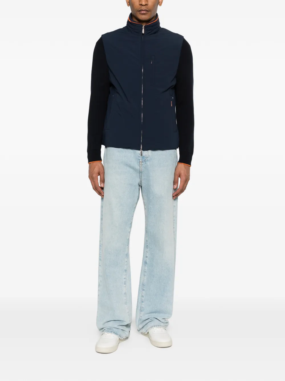 Moorer Camargo knitted detachable-sleeve gilet | Waistcoats & Gilets