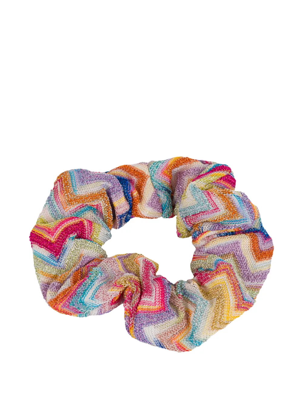 Missoni Kids zigzag-pattern scrunchie - Rosa