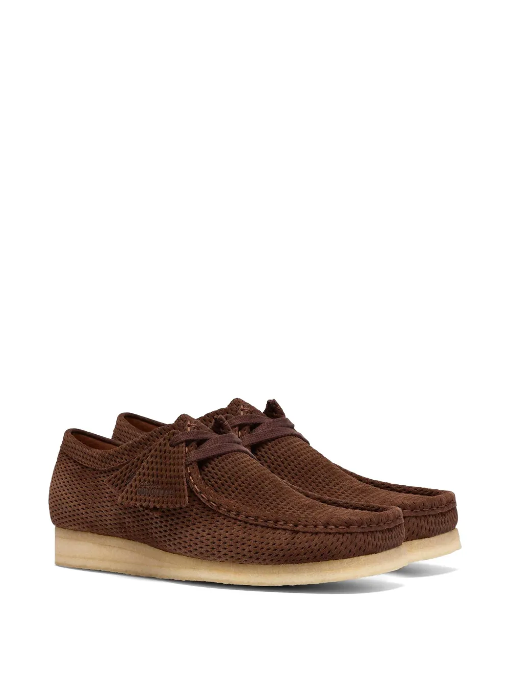 Clarks Originals Wallabee suède derby schoenen Bruin