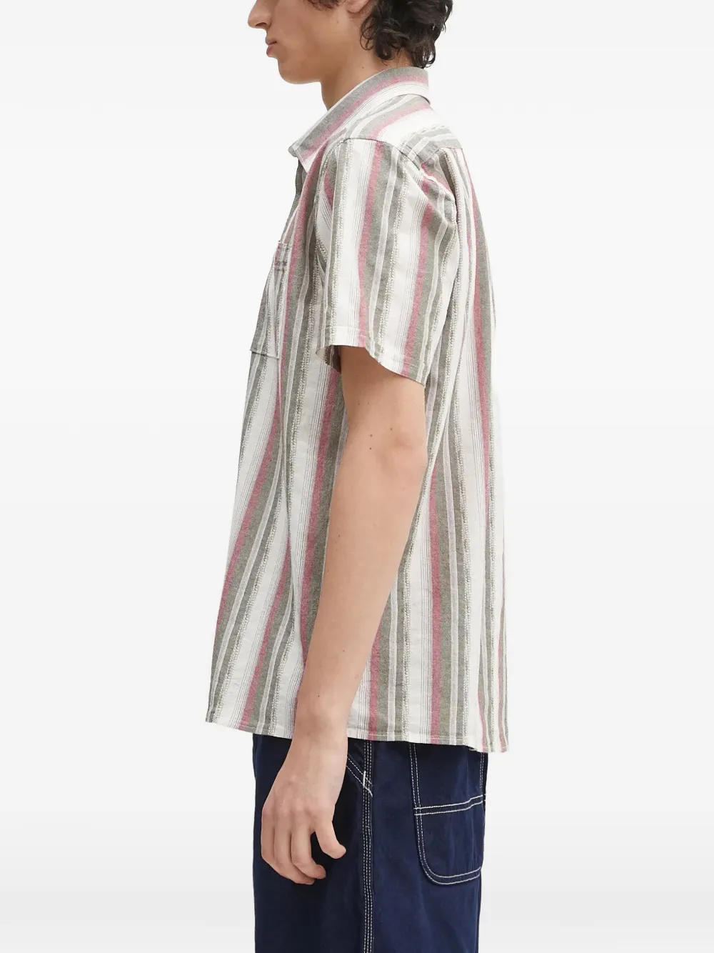Barbour Lipton gestreept overhemd Beige