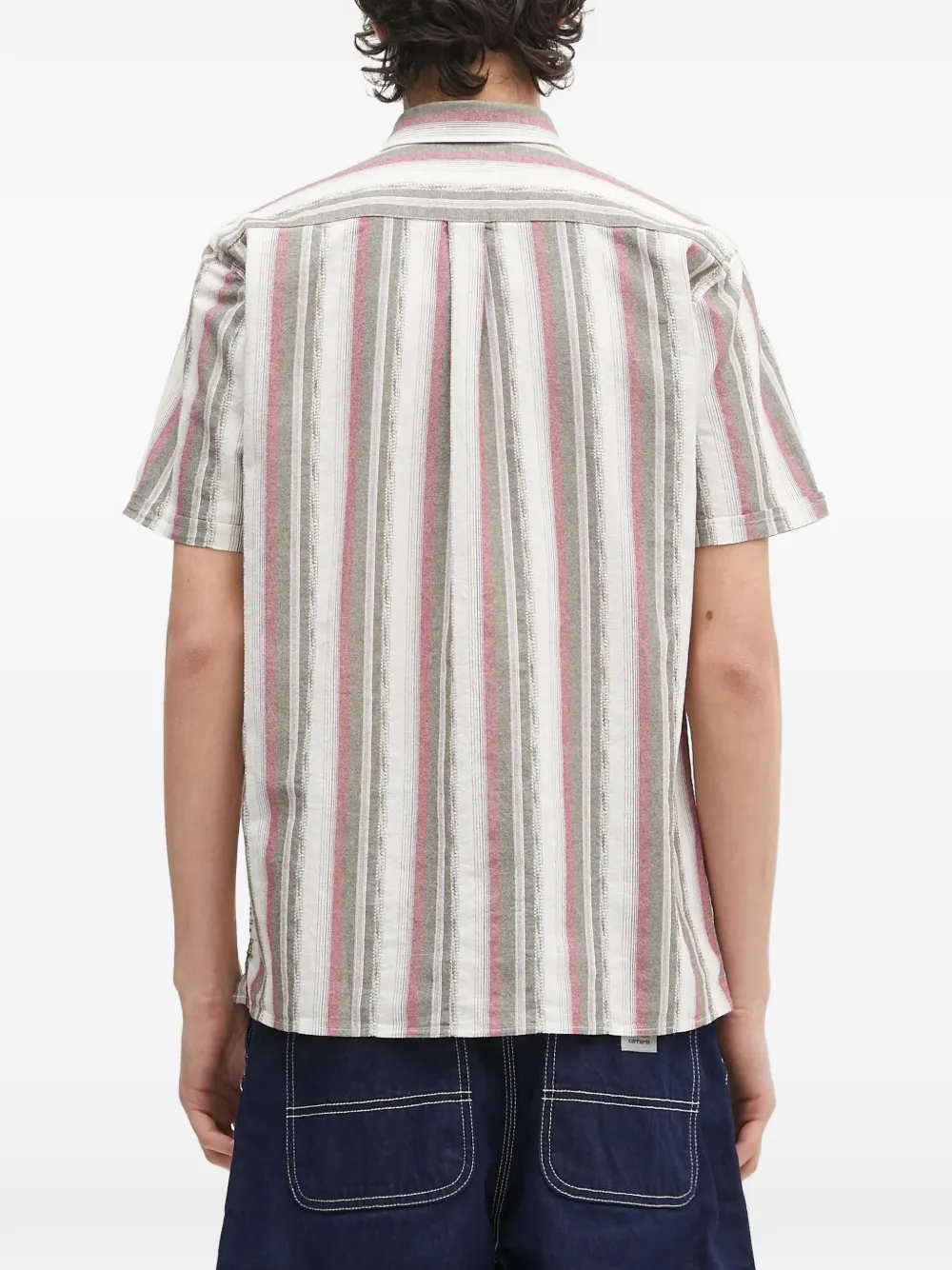 Barbour Lipton gestreept overhemd Beige