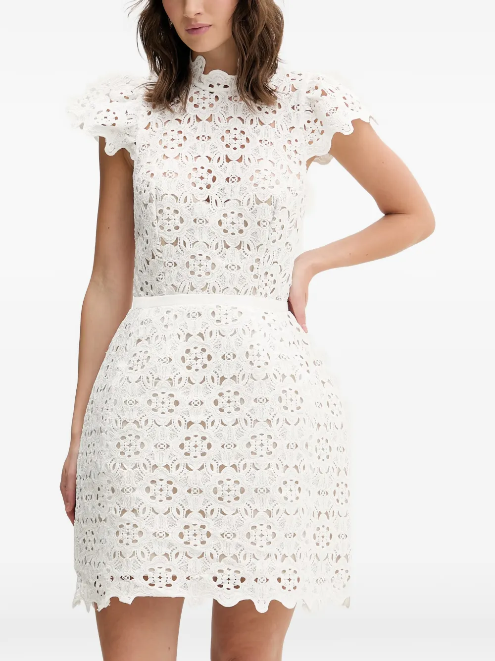 Bardot robe Rowen en dentelle - Blanc Bardot robe Rowen en dentelle - Blanc