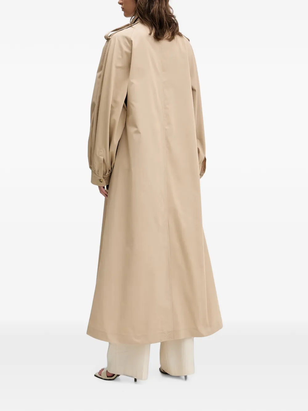 Bardot Isler jas met epauletten en pofmouwen Beige