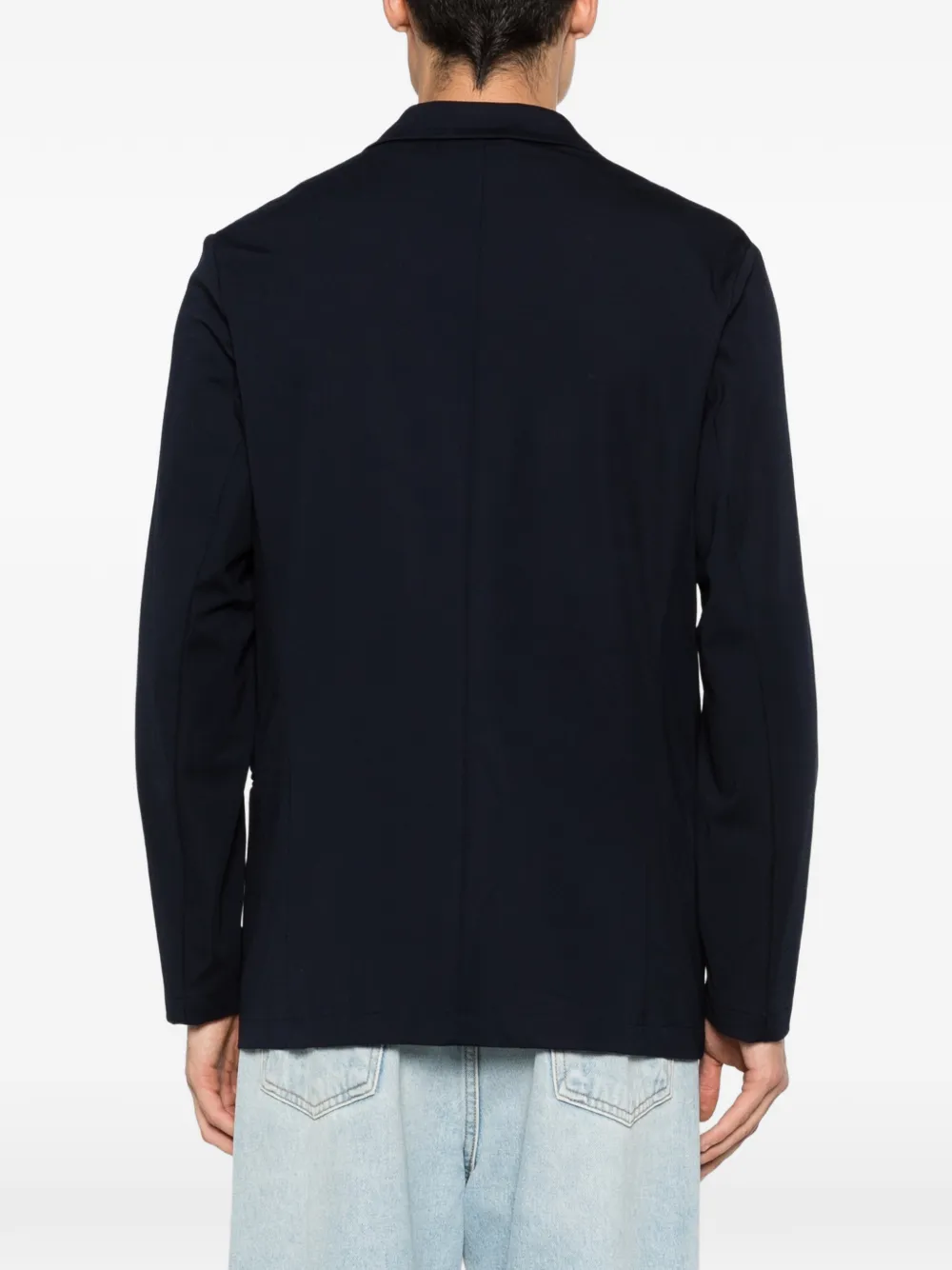 Emporio Armani Blazer met enkele rij knopen Blauw