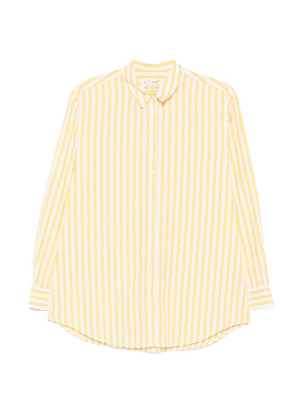 Mc2 Saint Barth Striped-pattern Shirt In Yellow