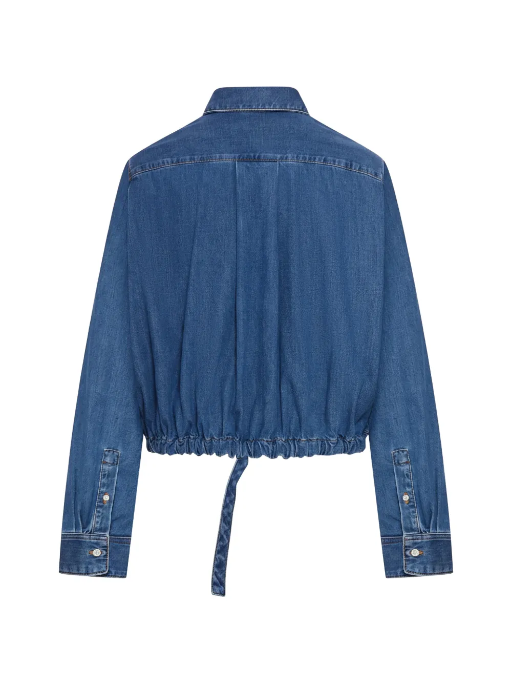 Flap-Pocket Denim Shirt