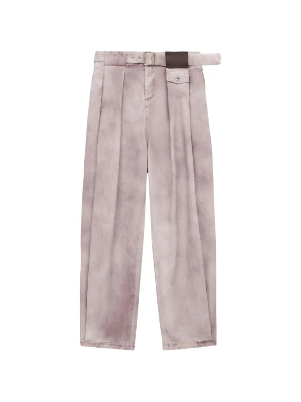 LOEWE belted pleated jeans - Rosa