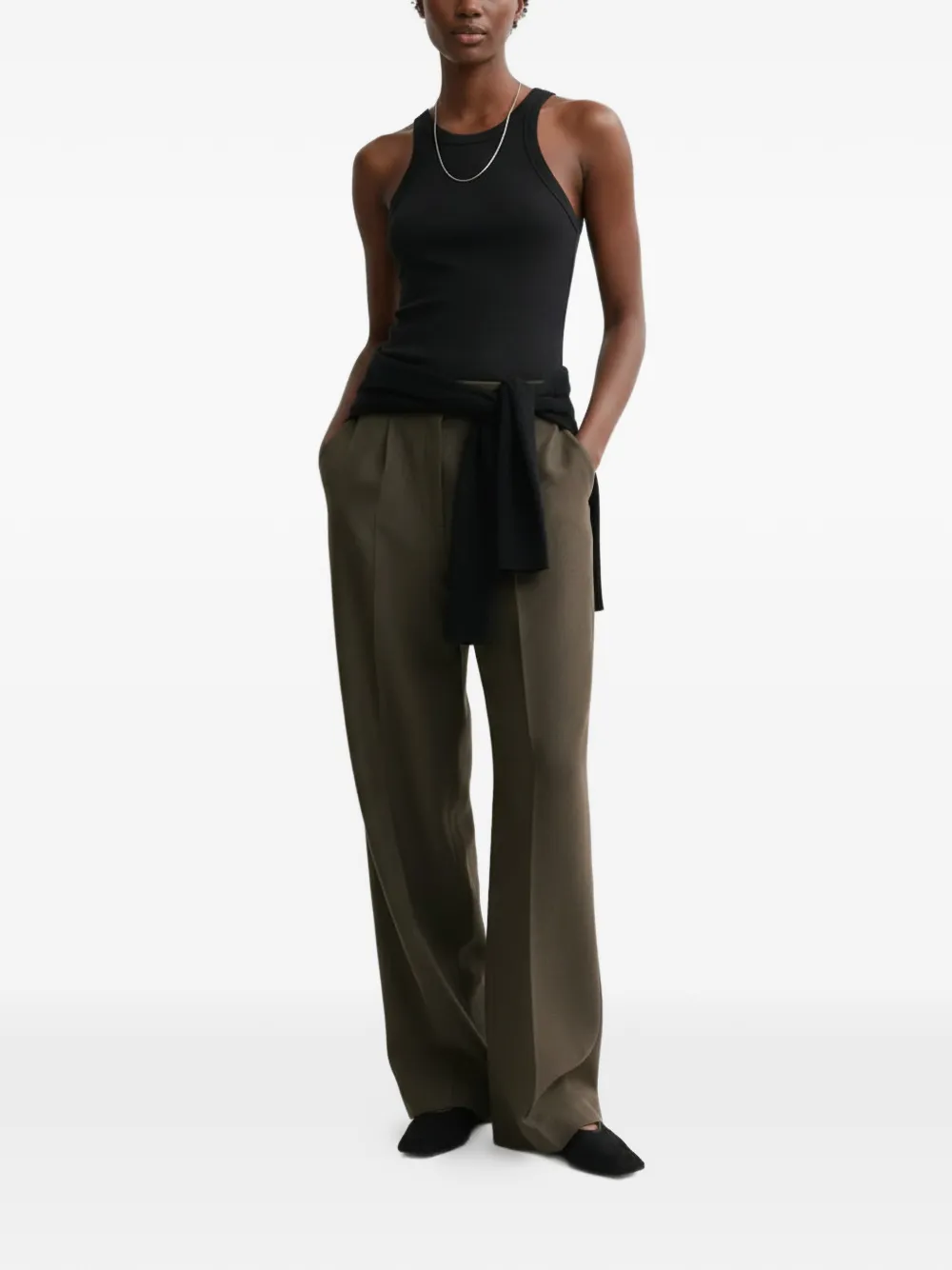  Toteme Ribbed Top - Black 
