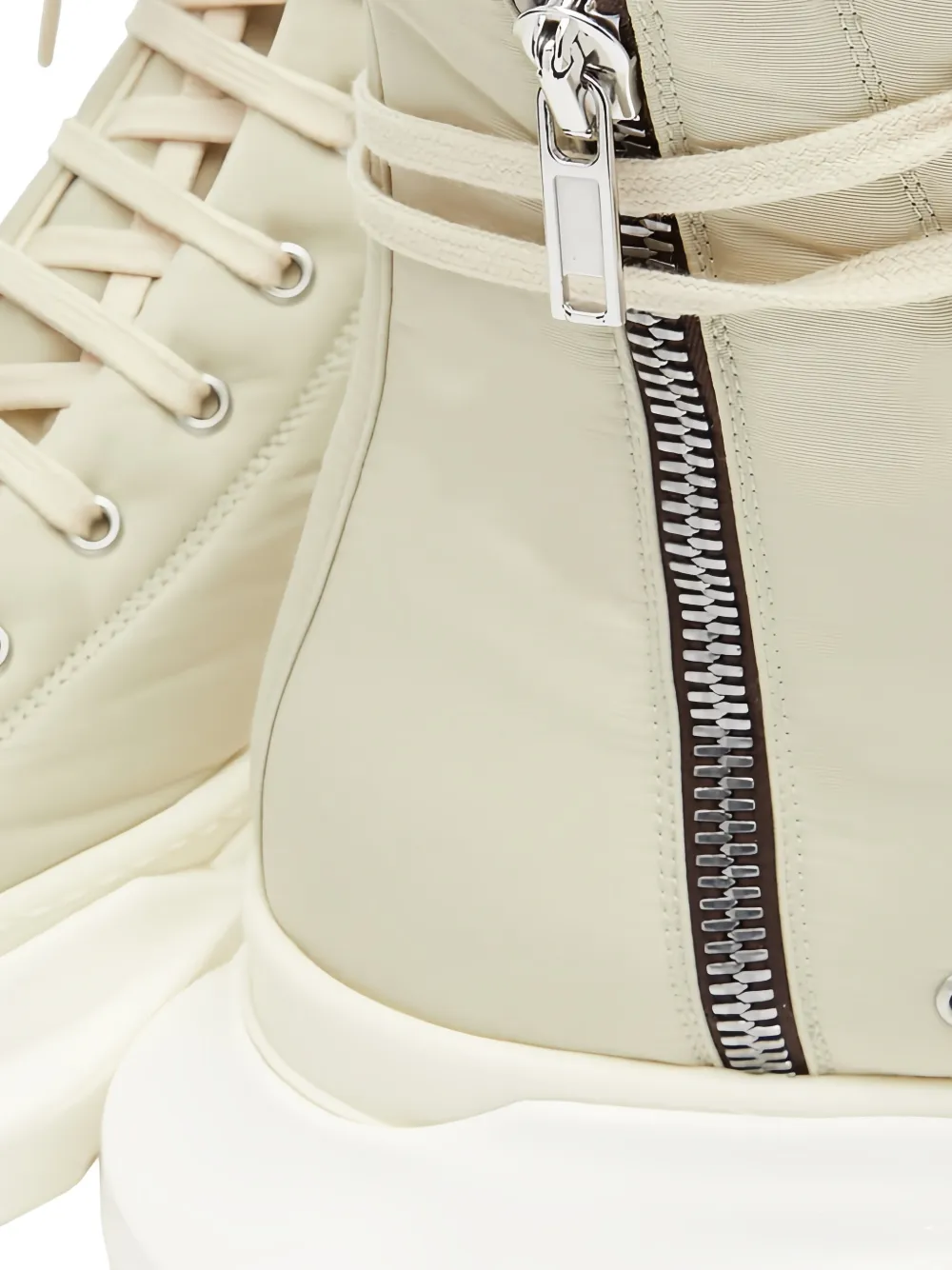 Rick Owens DRKSHDW Abstract high-top sneakers Beige