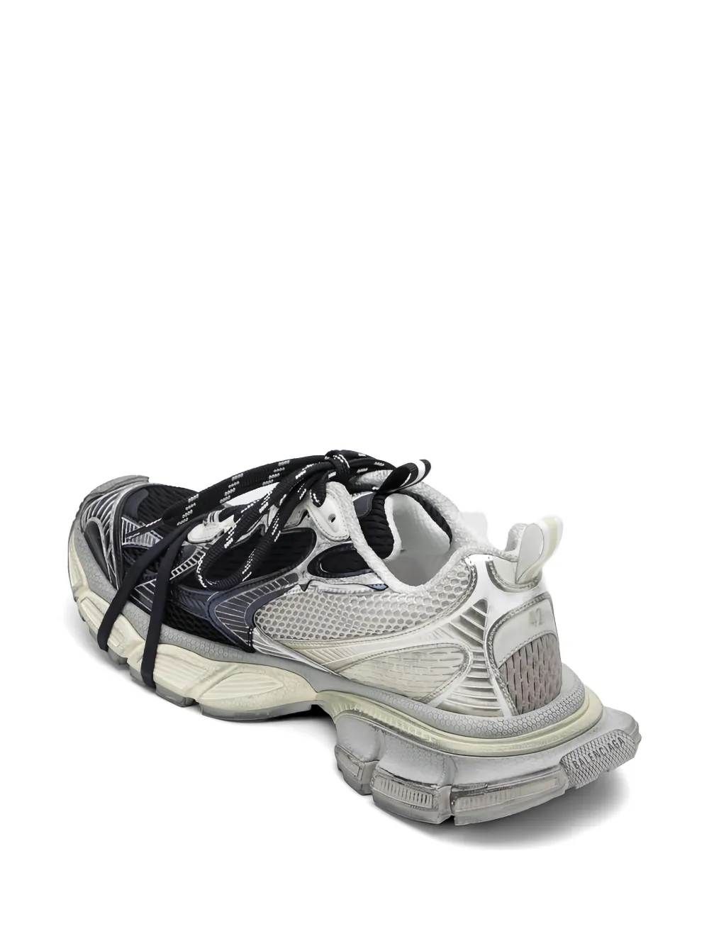 Balenciaga 3XL Split Logo sneakers met vlakken Wit