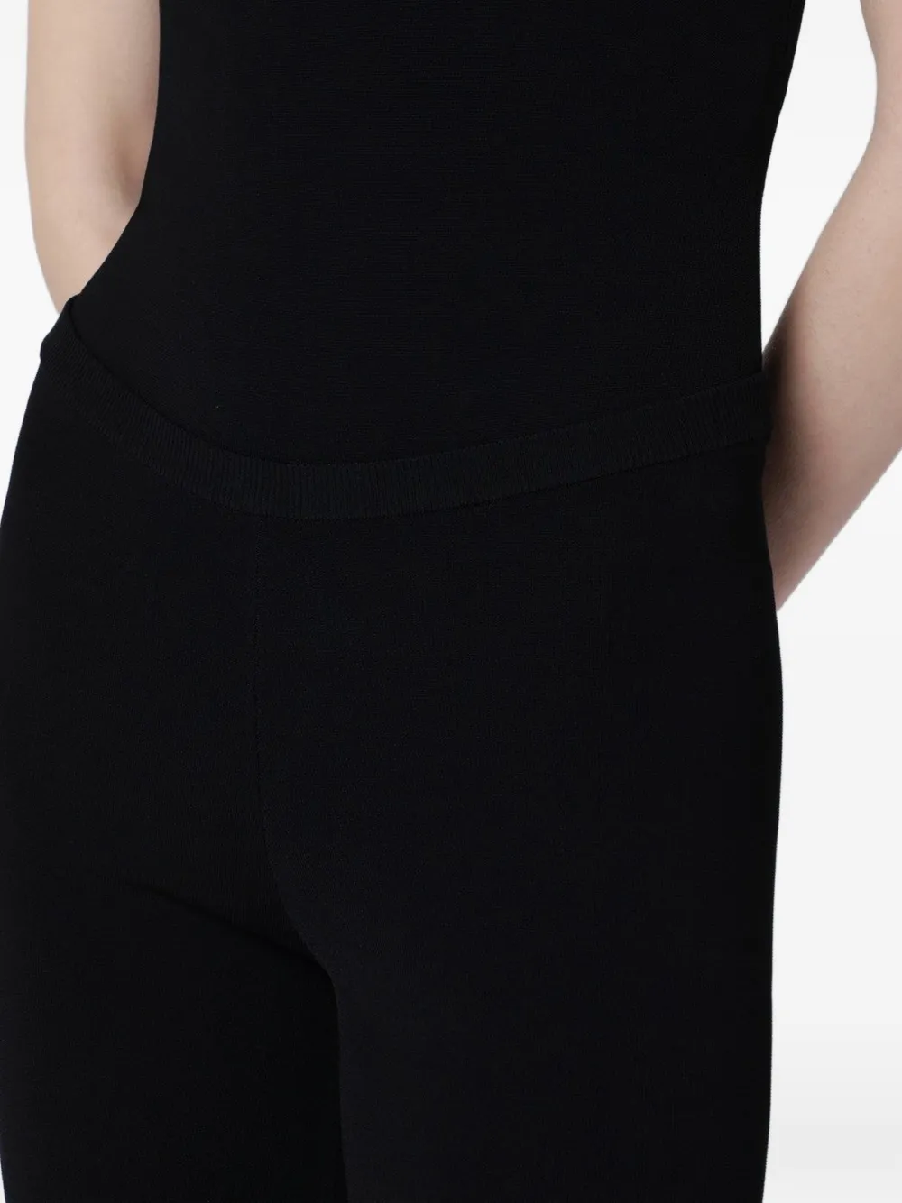 ENTIRE STUDIOS Capri gebreide shorts Zwart
