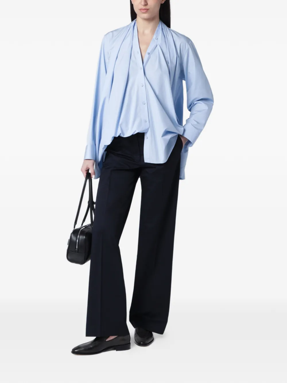 PT Torino Flared broek Blauw