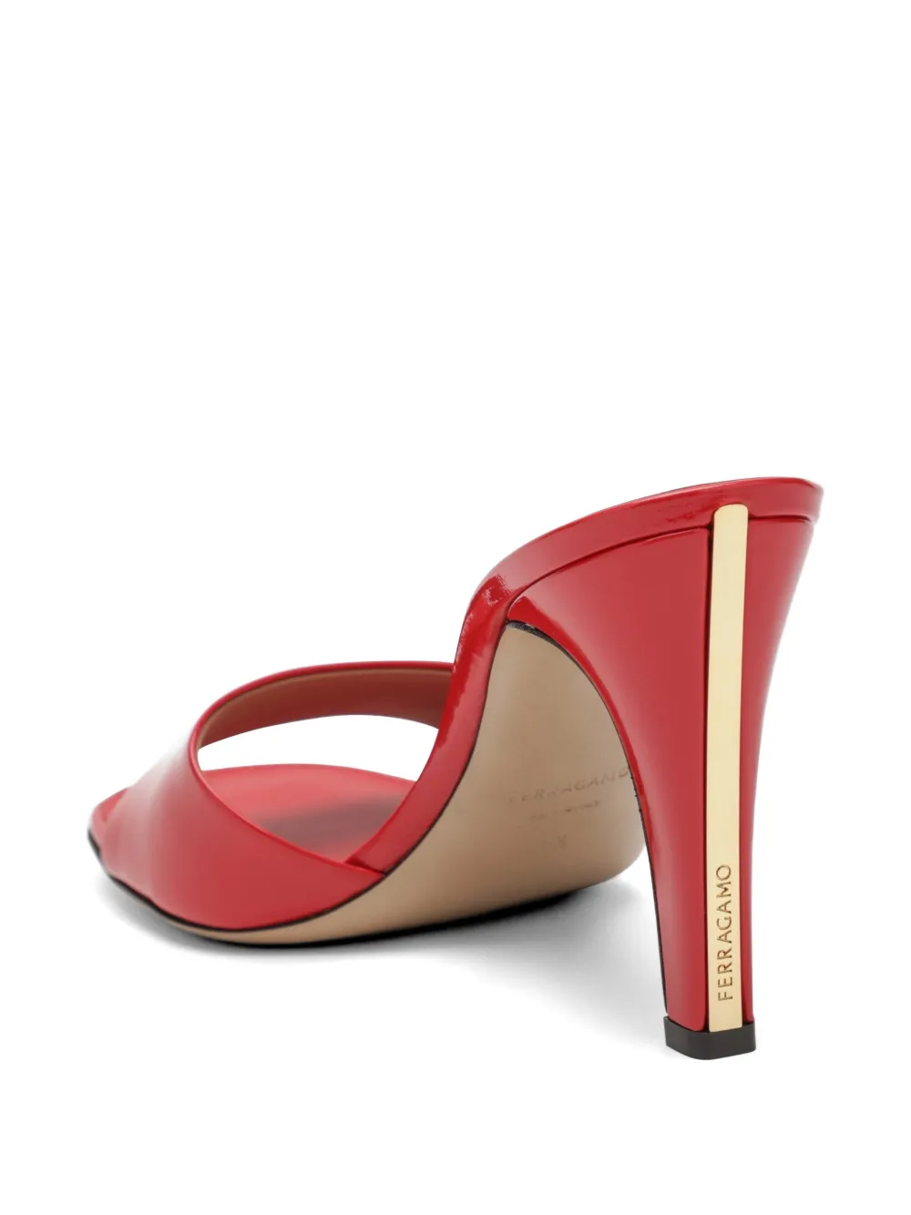 Ferragamo Sandalen met streepdetail Rood