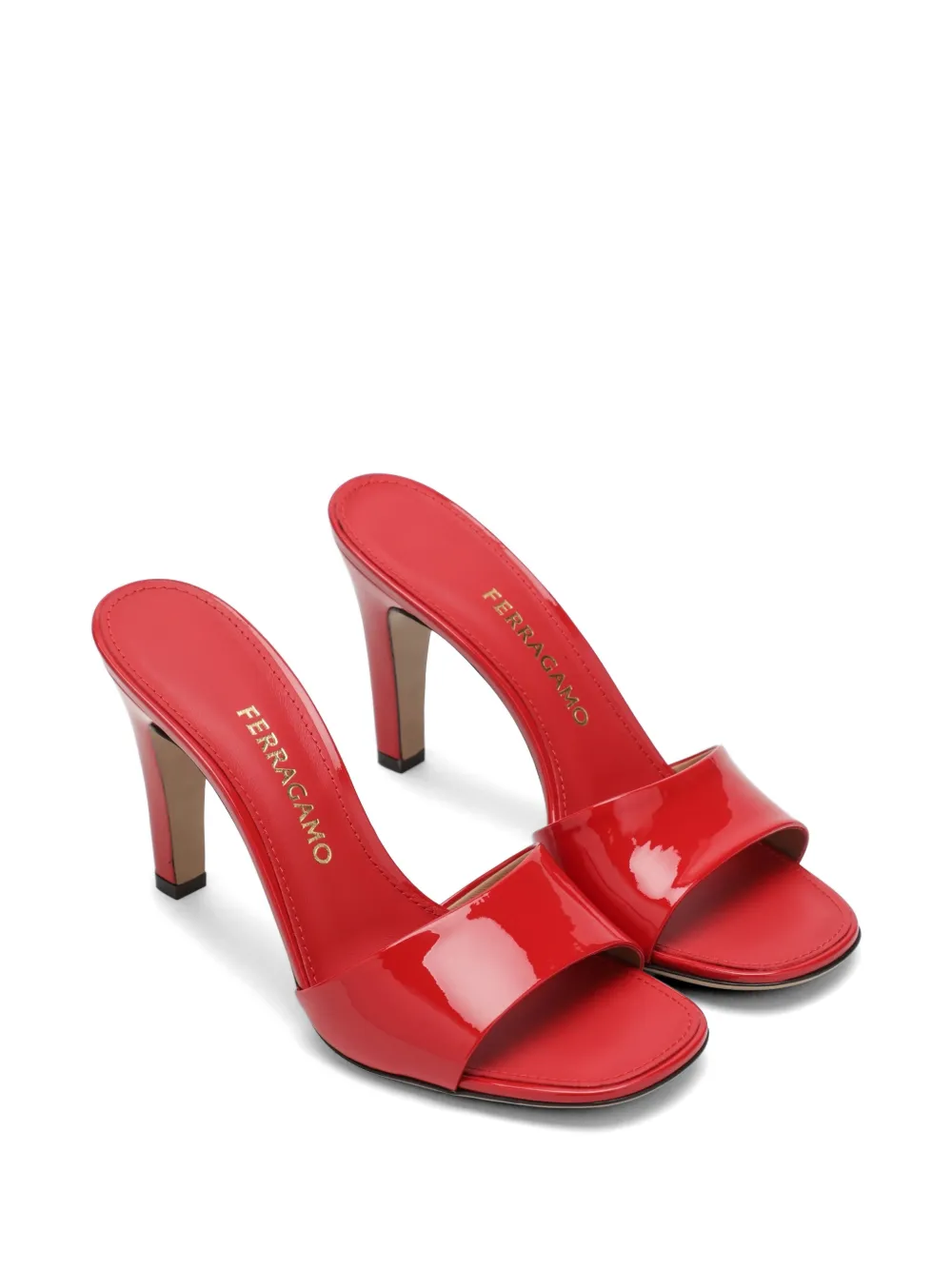 Ferragamo Sandalen met streepdetail Rood