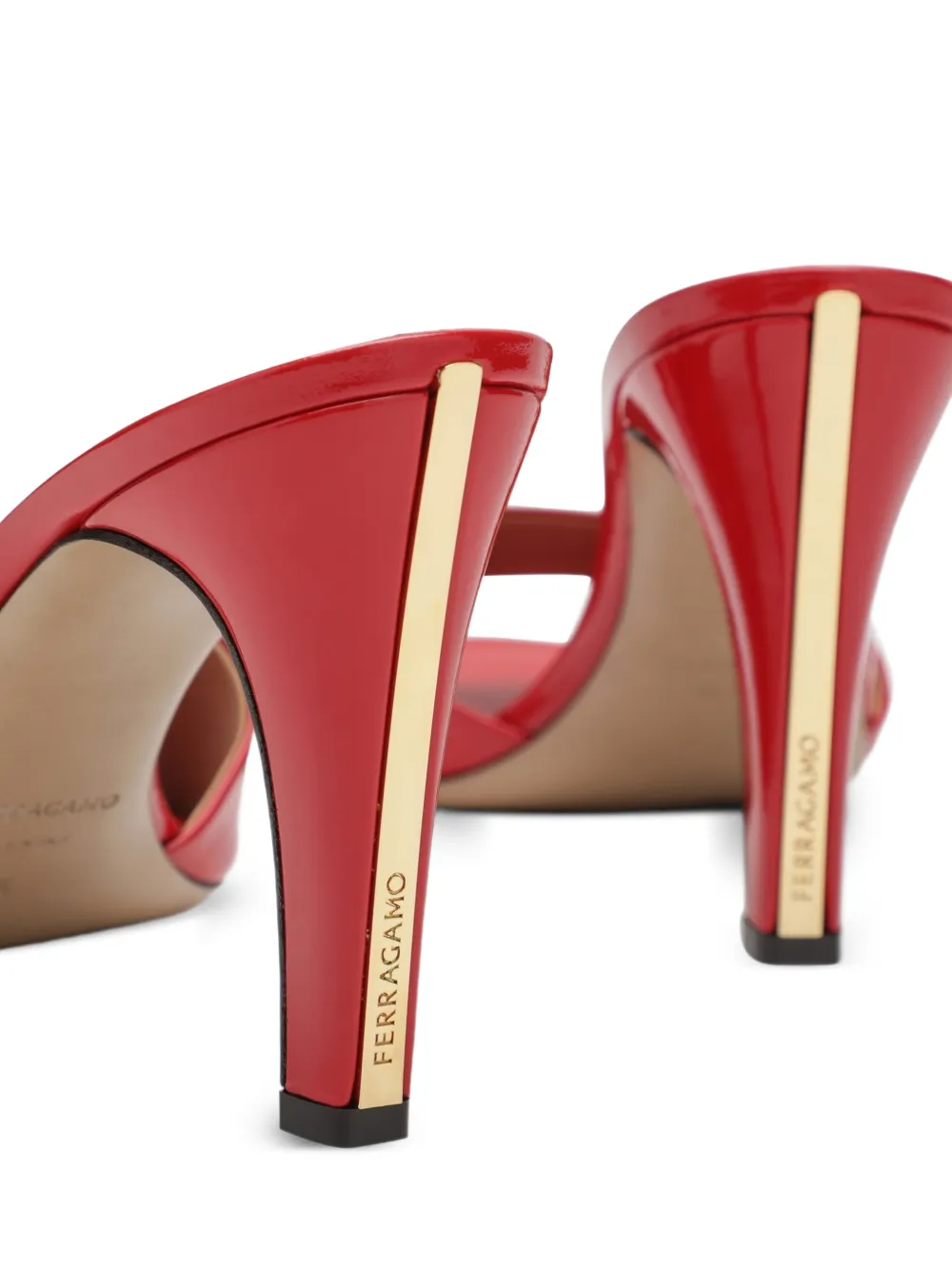 Ferragamo Sandalen met streepdetail Rood