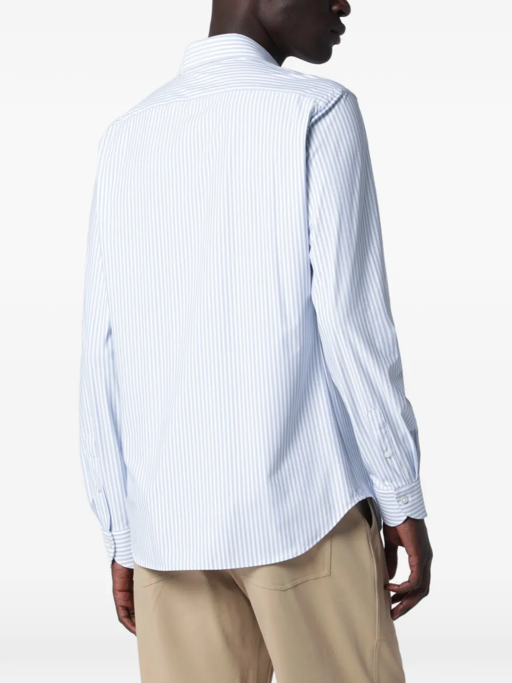 Xacus Gestreept overhemd Blauw