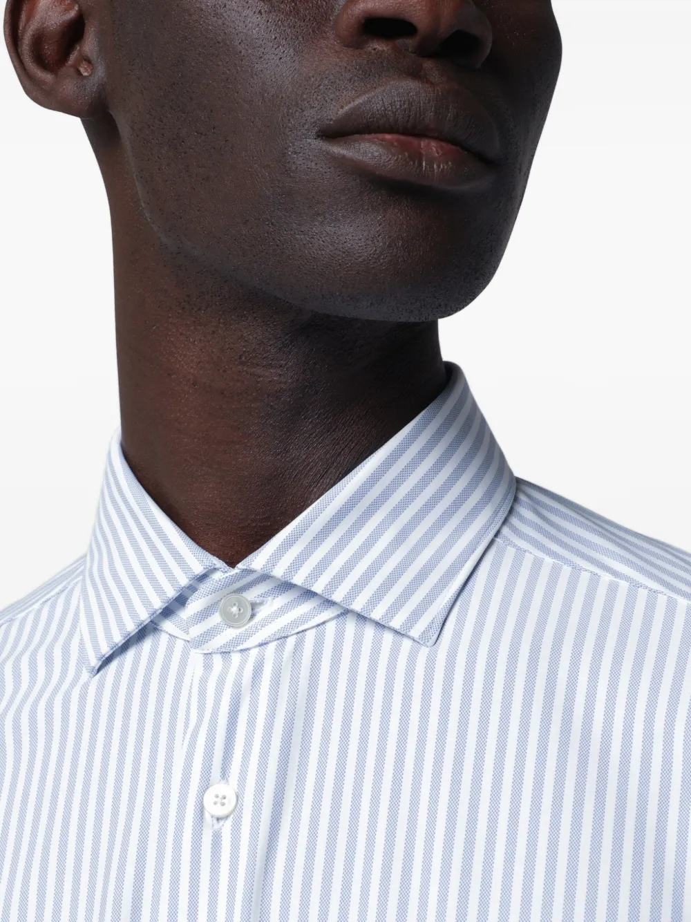 Xacus Gestreept overhemd Blauw
