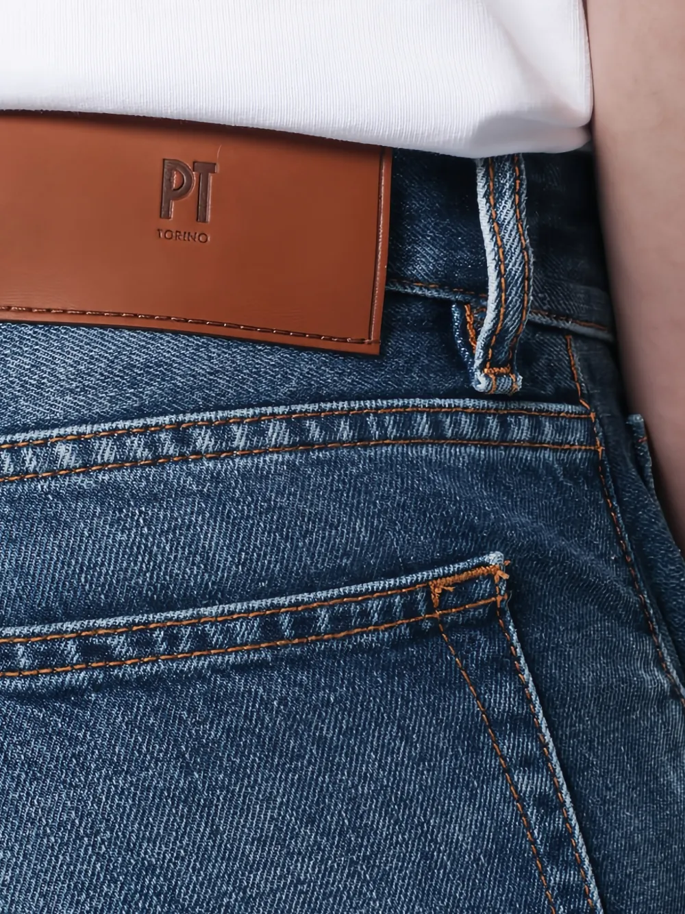 PT Torino Jeans met zak Blauw
