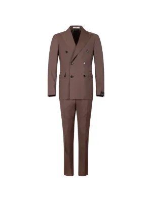 Lardini Iconic ダブルスーツ | ブラウン | FARFETCH JP