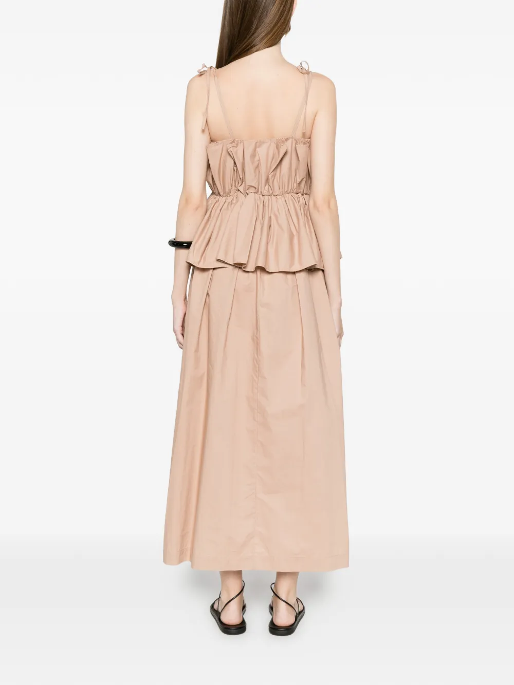 TWINSET Mouwloze maxi-jurk Beige