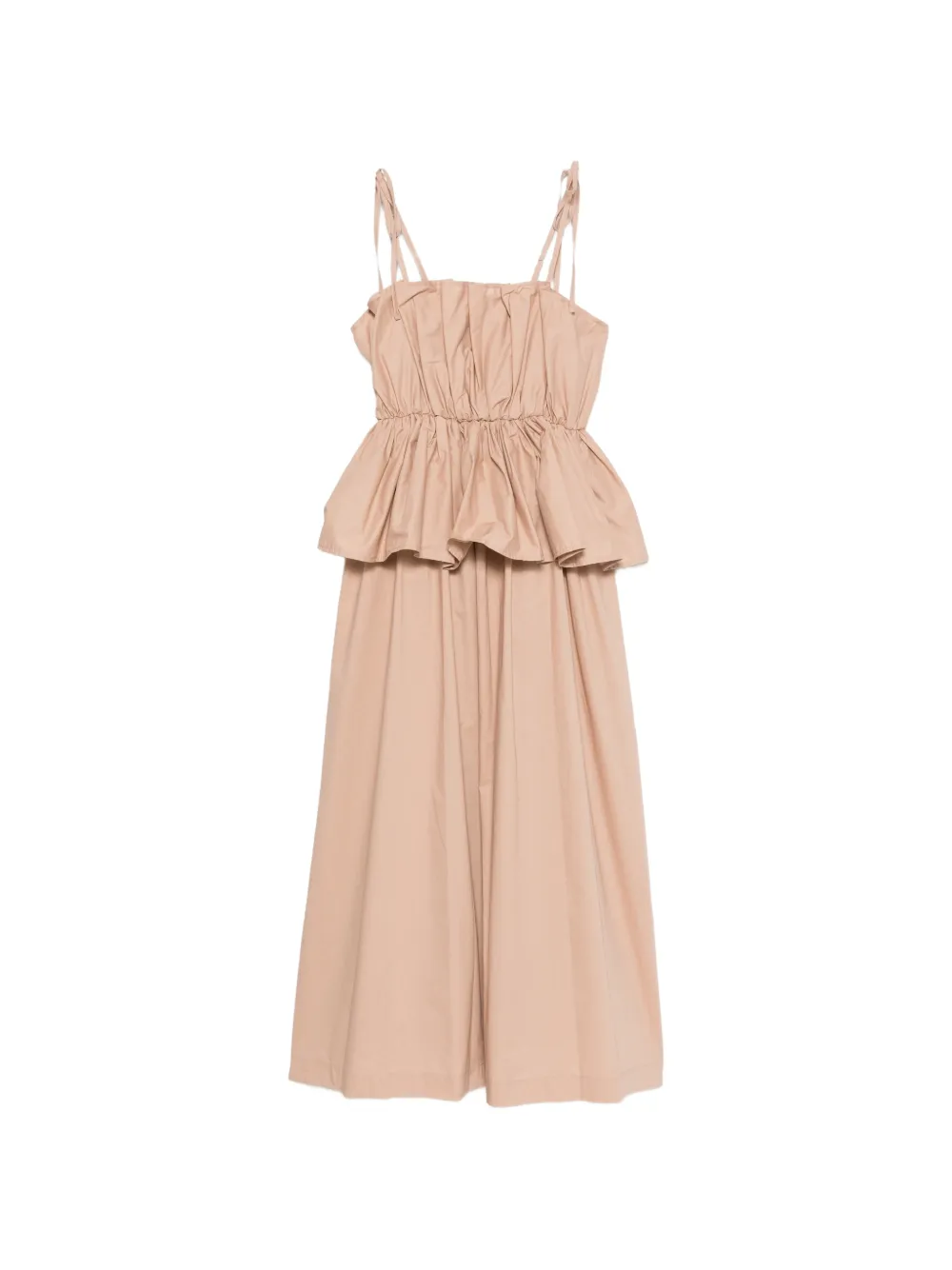 TWINSET sleeveless midi dress - Toni neutri